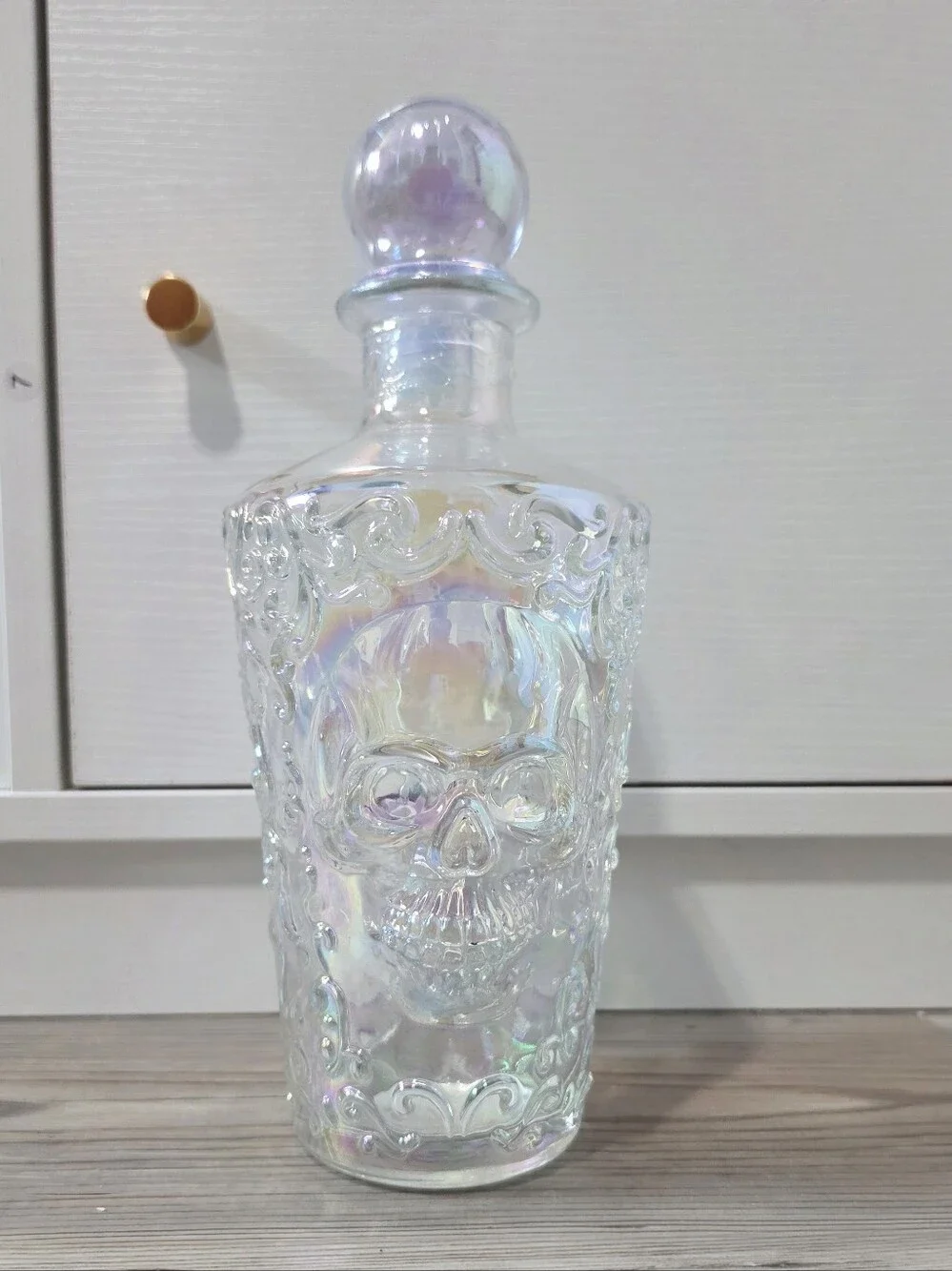Target Bullseye Playground Halloween 2026 Iridescent Skull Glass Decanter
